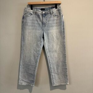 Talbots Straight Leg Crop Jeans - Light Blue Slimming 10 Petite NWT